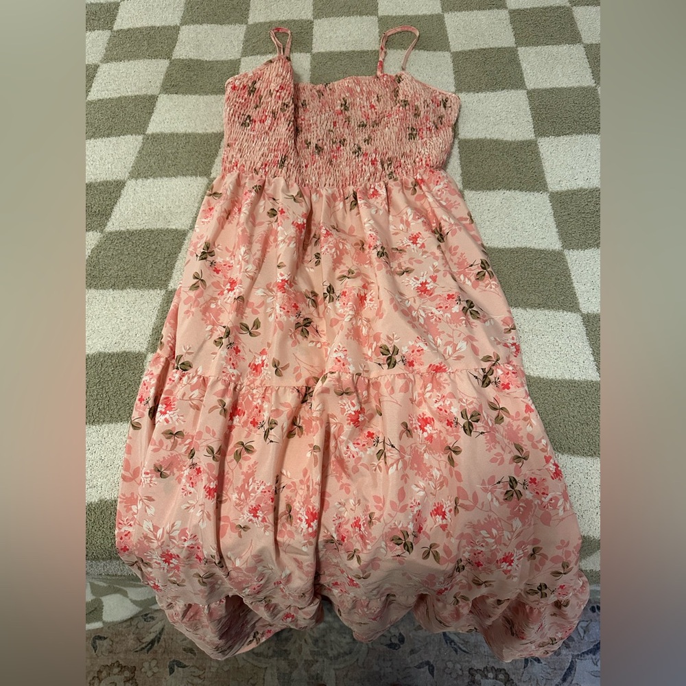 SHEIN Pink Floral Dress